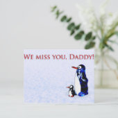 Carte Postale Tu nous manques, papa. (Debout devant)