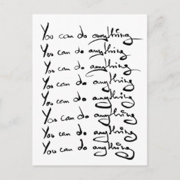 Carte Postale TU PEUX FAIRE QUOI QUE CE SOIT ! Guillemet inspira