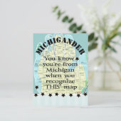 Carte Postale Tu sais que tu viens du Michigan quand (Debout devant)