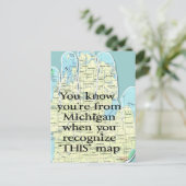 Carte Postale Tu sais que tu viens du Michigan quand (Debout devant)