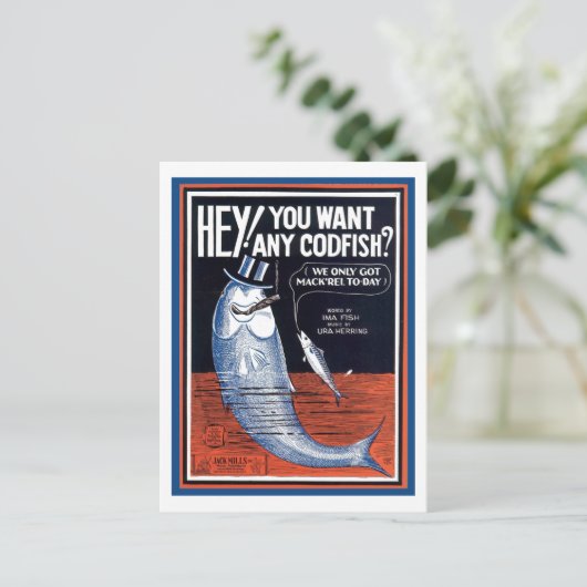 Carte Postale Tu Veux Du Codfish ? Couverture du livre (Debout devant)