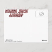 Carte Postale Tu Veux Faire Du Cheval ? (Dos)