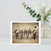 Carte Postale Tuba Cops (Sepia) (Debout devant)