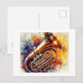 Carte Postale Tuba vibrant,  (Devant / Derrière)