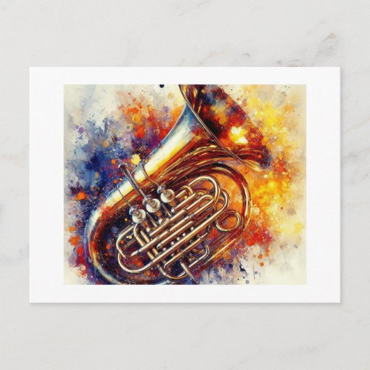 Carte Postale Tuba vibrant,  (Devant)