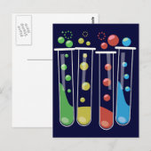 Carte Postale Tubes à essai (Devant / Derrière)