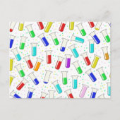 Carte Postale Tubes d'essai en verre de dessin (Devant)