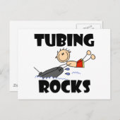 Carte Postale Tubing Rocks T-shirts et cadeaux (Devant / Derrière)