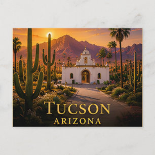 Carte Postale Tucson Arizona désert de Sonora et pays saguaro 🗺