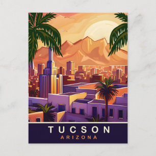Carte Postale Tucson, Arizona, ligne d'horizon, Voyage