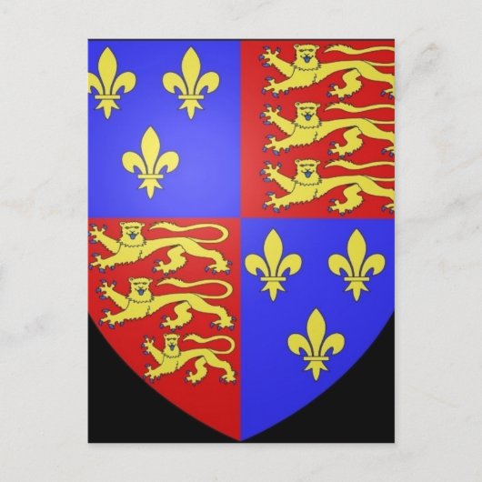 CARTE POSTALE TUDOR COAT OF ARMS KING HENRY VIII. (Devant)