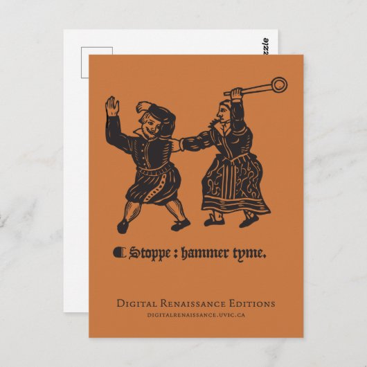 Carte postale Tudor Hammer Time (Devant / Derrière)