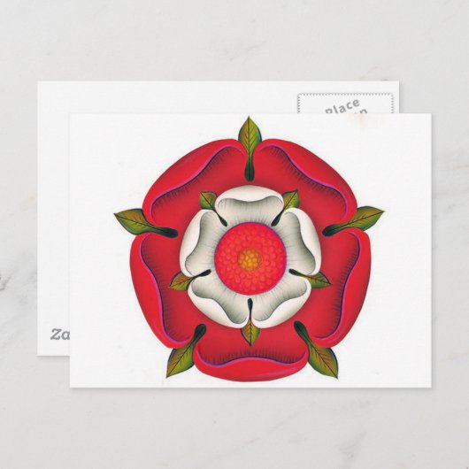 Carte Postale Tudor Rose (Devant / Derrière)