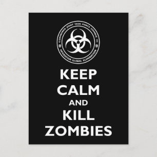 Carte Postale Tuer des zombies