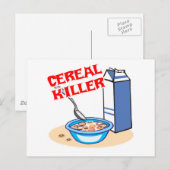 Carte Postale tueur en série de céréales (Devant / Derrière)