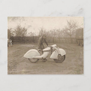 CARTE POSTALE TUEZ ET FREUND MOTORCYCLE.