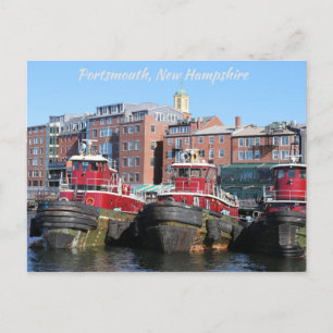 Carte Postale Tugboats Port pittoresque Portsmouth New Hampshire