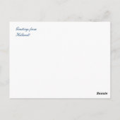 Carte Postale Tuile bleue traditionnelle (Dos)