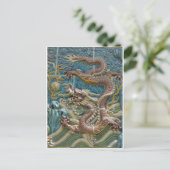 Carte Postale tuile de dragon (Debout devant)