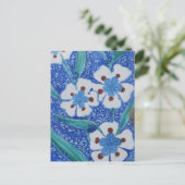 Carte Postale Tuile turque en céramique bleue et blanche ottoman (Debout devant)