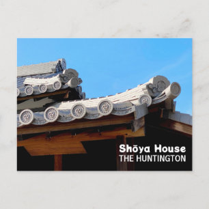 Carte Postale Tuiles de toit de la maison Shōya