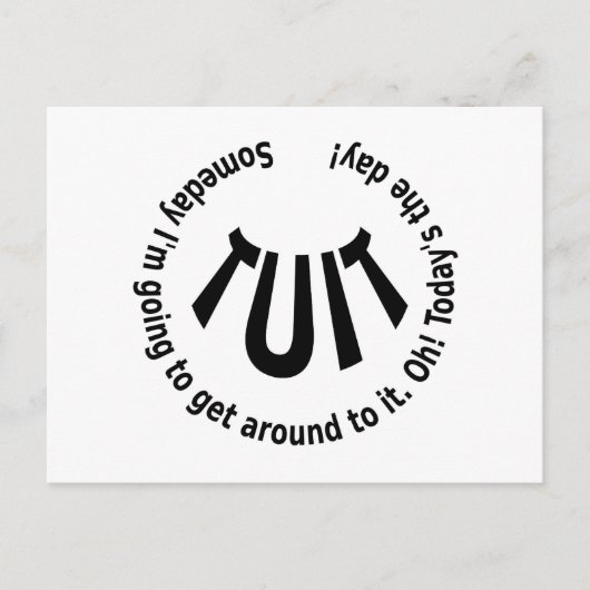 Carte Postale TUIT ronde (Devant)