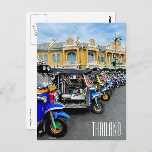 Carte Postale tuk thaïlande (Devant / Derrière)