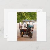 Carte Postale Tuk Tuk (Devant / Derrière)