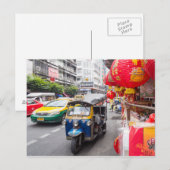 Carte Postale Tuk tuk, Bangkok (Devant / Derrière)