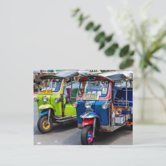 Carte Postale Tuk tuk de Bangkok (Debout devant)