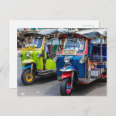 Carte Postale Tuk tuk de Bangkok (Devant / Derrière)