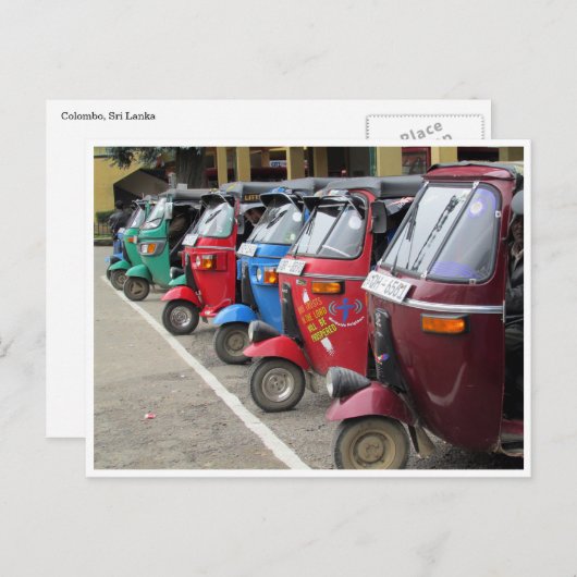 Carte Postale tuk tuk tuk (Devant / Derrière)