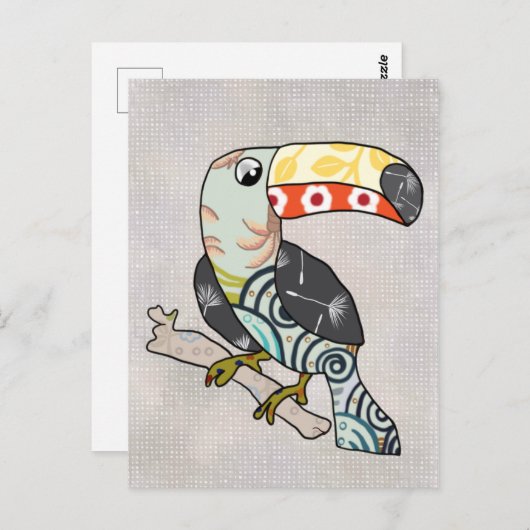 Carte Postale Tukan (Devant / Derrière)