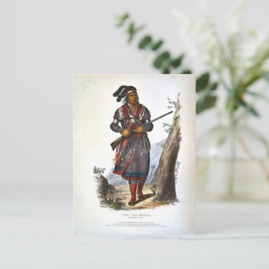 Carte Postale Tuko-See Mathla A Seminole Chief (Debout devant)