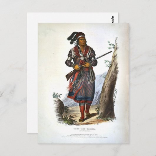 Carte Postale Tuko-See Mathla A Seminole Chief (Devant / Derrière)