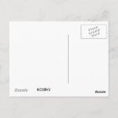 CARTE POSTALE TULIERS ROUGES (Dos)