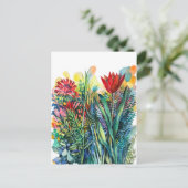 Carte Postale Tuliforme rouge (Debout devant)