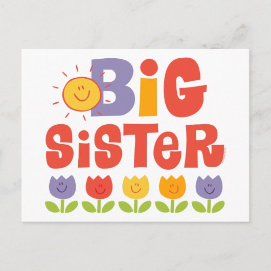 Carte Postale Tulip Big Sister (Devant)