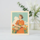 Carte Postale Tulip Dreams en Hollande (Debout devant)