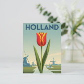Carte Postale Tulip en Hollande Pays-Bas (Debout devant)