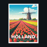 Carte Postale Tulip Fields Wmill Holland Pays-Bas<br><div class="desc">Les champs de tulipes de Hollande sont un spectacle à couper le souffle, attirant des visiteurs du monde entier chaque printemps. Situés principalement dans les régions de Keukenhof, Lisse et la bande de fleurs, ces vastes champs fleurissent de couleurs vives, recouvrant le paysage dans un étonnant éventail de rouges, roses,...</div>