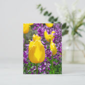 Carte postale Tulip Jaune (Debout devant)
