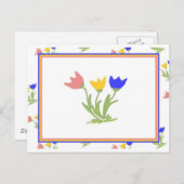 Carte Postale Tulip-Trio (Devant / Derrière)