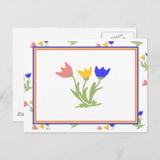 Carte Postale Tulip-Trio (Devant / Derrière)