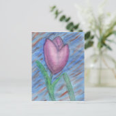 Carte postale Tulipe Aquarelle (Debout devant)