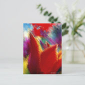 Carte Postale Tulipe orange (Debout devant)