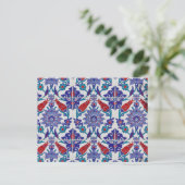 Carte Postale Tulipe Turque Arabesque Orientale Floral (Debout devant)