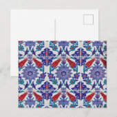 Carte Postale Tulipe Turque Arabesque Orientale Floral (Devant / Derrière)