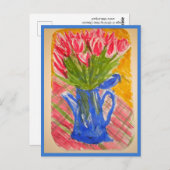 Carte Postale Tulipes (Devant / Derrière)