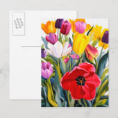 Carte Postale Tulipes 2007 (Devant / Derrière)